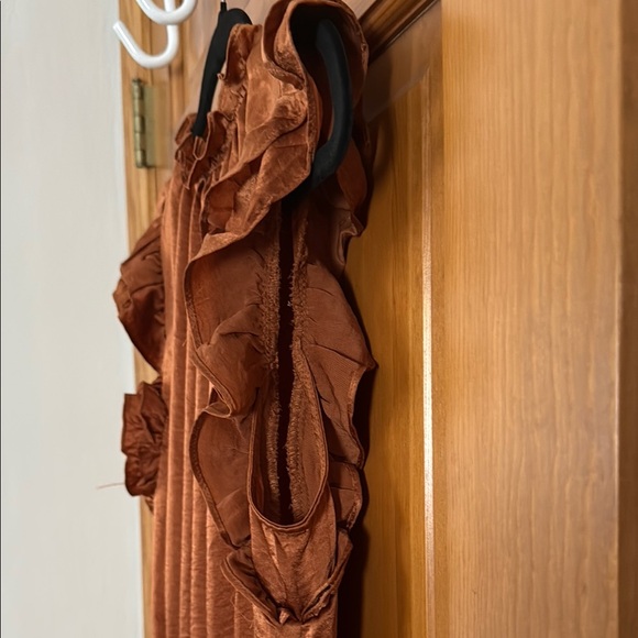 Steve Madden Rust Ruffle Mini Dress - Picture 4 of 4